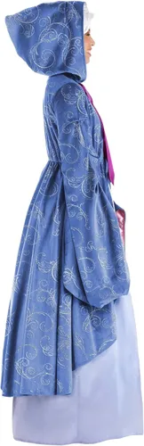 Vista 8 de Cinderella Adult Premium Purple Fairy Godmother Costume Womens, Magical Dress Halloween Outfit