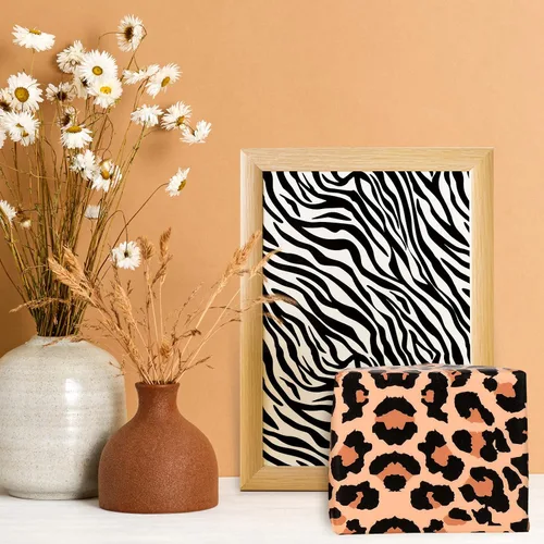 Vista 7 de AnyDesign 90 hojas de papel de seda con estampado animal, 5 diseños de leopardo, cebra, jirafa, tigre, vaca, patrón de piel de animales, surtido