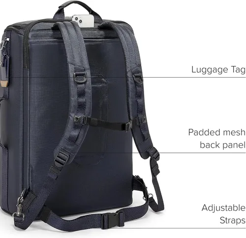 Vista 4 de TUMI - Mochila Alpha Bravo Endurance, Azul marino medianochecaqui, Classic