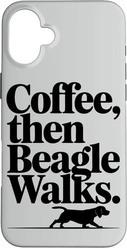 Vista 23 de Funny Beagle Walks Dad Beagle Mom Parent Beagle Coffee Case for iPhone XR