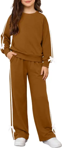 Vista 18 de Arshiner Conjuntos de 2 piezas para niñas, camisas de manga larga y Negro