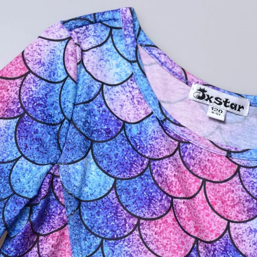 Vista 3 de Jxstar Vestidos de manga larga para niñas, ropa de otoño e invierno, vestido con vuelo