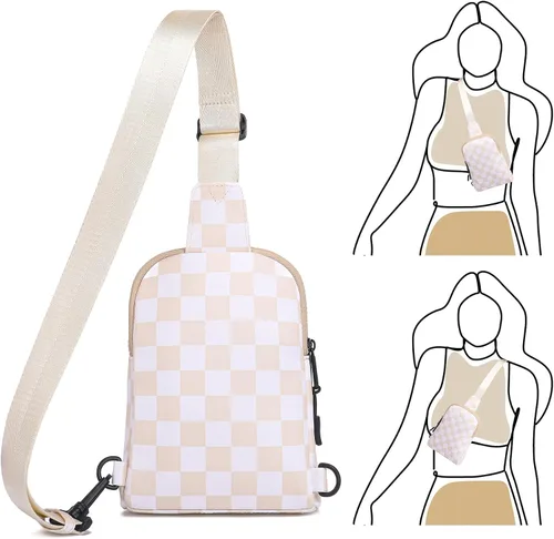 Vista 4 de INICAT Bolsos cruzados pequeños de nailon para mujer, bolsa de 1 litro para hombre, bolsa de hombro, riñonera, artículos esenciales de viaje