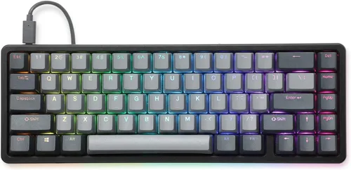 Vista 2 de Drop - Teclado mecánico de alto perfil ALT Teclado para juegos de 65% (67 teclas), interruptores hot-swap, macros programables, retroiluminación