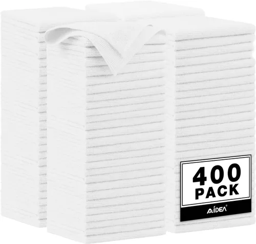 Vista 36 de AIDEA - Paño de limpieza de microfibra, 10 unidades, toallas de microfibra negras, 12 x 12 pulgadas Microfiber Towels for Cars, Wash Cloths, Lint