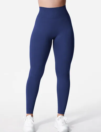 Vista 3 de YEOREO Liz - Leggings de entrenamiento para mujer, cintura alta, levantamiento de glúteos, espalda en V, sin costuras, para gimnasio, yoga