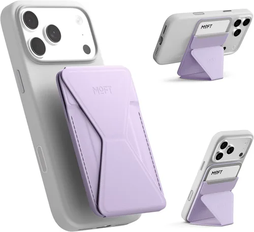 Vista 29 de MOFT Soporte para teléfono y cartera AERA, cartera MagSafe, tarjetero beach blanco
