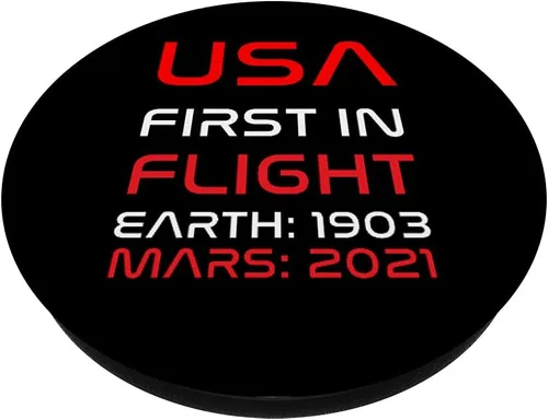 Vista 2 de PopSockets PopGrip con licencia oficial de la NASA Ingenuity Mars First in Flight 2021: agarre intercambiable para teléfonos y tabletas