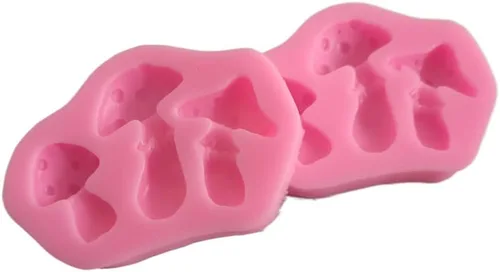 Vista 3 de Molde de silicona en forma de hongo 3D de resina para postres de bricolaje, chupitos de gelatina de cristal, cubitos de hielo, pasta de goma