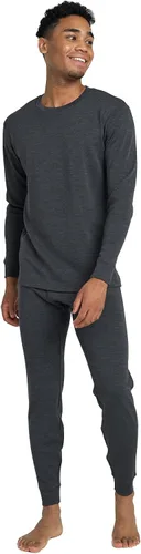 Vista 7 de LAPASA Men's 100% Merino Wool Base Layer Set M31/M126/M141/M144 Soft, itch-free long john thermal set with top & bottom, Lite, Midweight, and .Negro