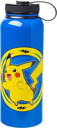 Vista 14 de Silver Buffalo - Taza de café de vidrio manchado con diseño de Pokémon con Pikachu, 17.5 onzas See through yellow, Electric pokemon, Collectible