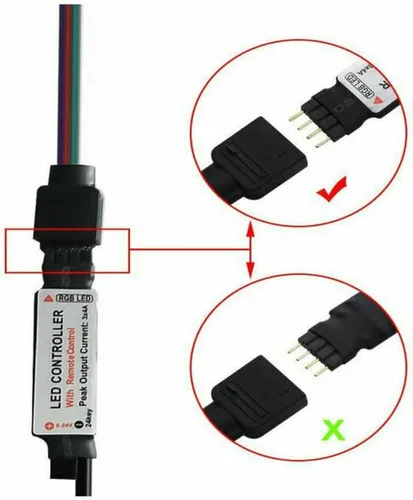 Vista 4 de asky Tira de luz LED DC de 5 V, luces USB que cambian de color, retroiluminación de TV RGB + control remoto (1.6 ft)