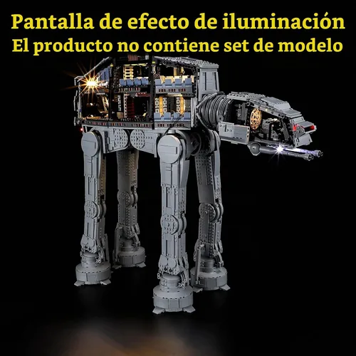 Vista 8 de GEAMENT Versión 2021 Kit de luz LED compatible con Lego 75313 at-at (Ver.2021) modelo de construcción (juego de modelos no incluido)