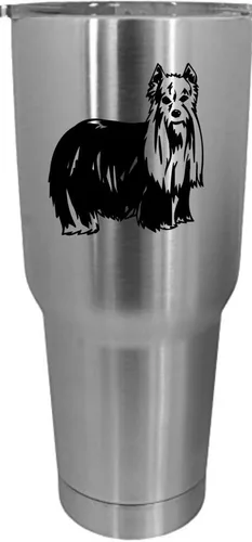 Vista 455 de Cairn Terrier - Vaso grabado con temática de perro, 30 onzas