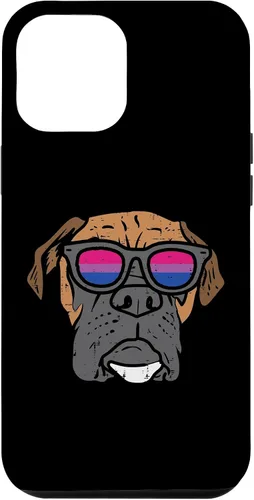 Vista 6 de Funda para iPhone 14 Boxer Dog LGBTQ Bisexual Flag Gay Pride Ally Bi Dog Lover