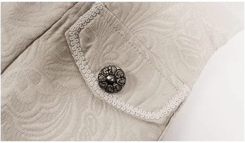 Vista 3 de Abrigo gótico victoriano steampunk para niño, uniforme de Halloween
