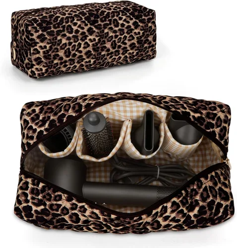 Vista 11 de HiTotes Bolsa de viaje para herramientas para el cabello, compatible con Dyson Airwrap, bonita funda de viaje floral para Shark Flexstyle Forro a