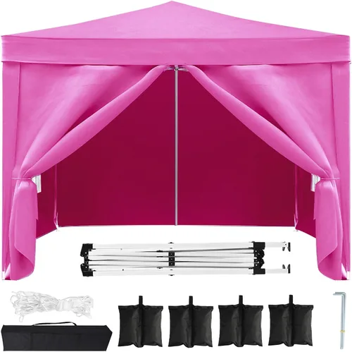 Vista 8 de 10x20 Azul Carpa Plegable para Exterior con 6 Paredes Laterales, Carpa para Bodas y Fiestas al Aire Libre Resistente al Agua para Fiestas UV50