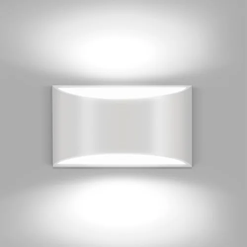 Vista 22 de Juego de 2 apliques de pared LED modernos negros con cable para interiores, luces de montaje en pared arriba y abajo, para sala de estar