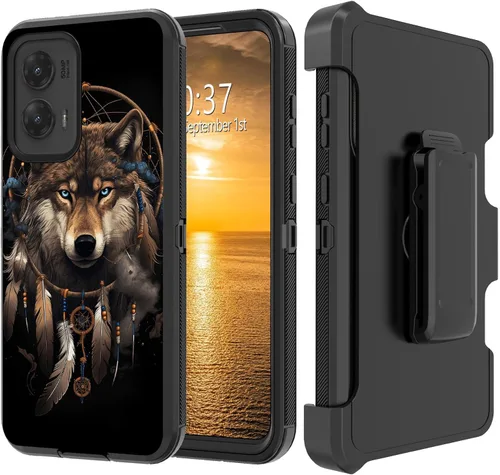 Vista 134 de Funda para Moto G Stylus 5G 2023 con funda de clip para cinturón y soporte, resistente de doble capa, resistente a prueba de golpes, para Motorola