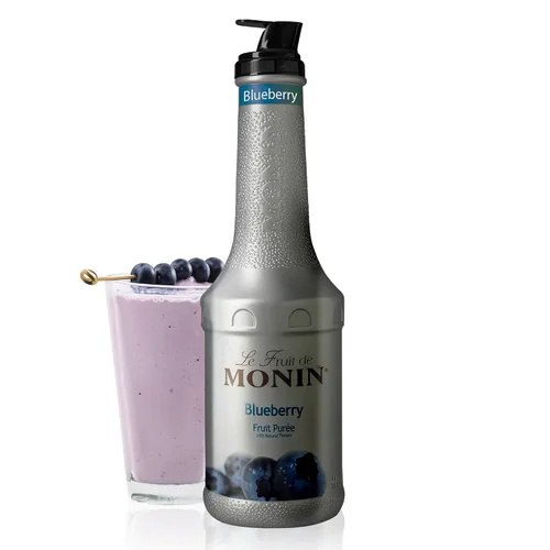 Vista 13 de Monin - Puré de cereza negra, sabores naturales, ideal para tés, limonadas, batidos y cócteles, sin OMG, vegano, sin gluten (1 litro)