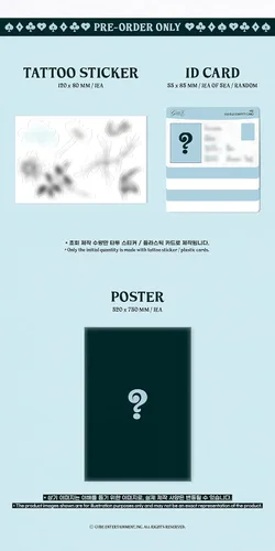 Vista 5 de (G) I-DLE I FEEL 6th Mini Album CD+POB+Booklet+Lyric Paper+Photocard+Tracking Sealed GIDLE I-DLE (BUTTERFLY Version)