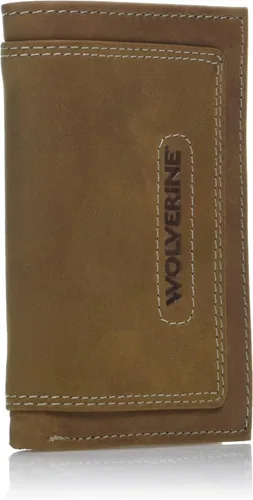 Vista 3 de Wolverine Mens Bifold Wallet RFID Protection ID Window Card Slots Bill Pocket Durable Leather Canvas