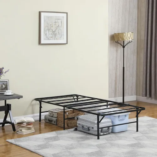 Vista 8 de Coaster Home Furnishings Mabel 305957T - Marco de cama de metal plegable de acero resistente de 14 pulgadas de alto, tamaño individual, color negro