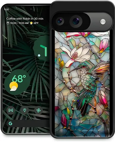 Vista 239 de Compatible con Google Pixel 4A 5G Mobile Case Creative Acrylic Panel trasero Silicona Protección Grip especialmente diseñado para Google Pixel 4A 5G