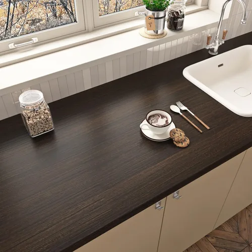 Vista 10 de Wallercity Deed - Papel de contacto de grano de madera marrón para encimeras, papel tapiz de madera para despegar y pegar para baño, cocina, vinilo