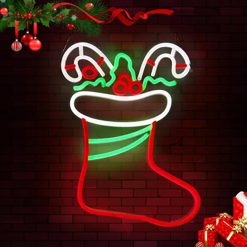 Vista 9 de Letreros de neón de barra de acrílico de alta calidad, luces de neón para decoración de pared, alimentadas por USB, con interruptor para el hogar