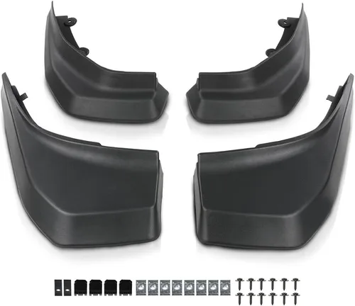 Vista 11 de G-PLUS Juego de 4 guardabarros universal para coche con guardabarros delantero y trasero