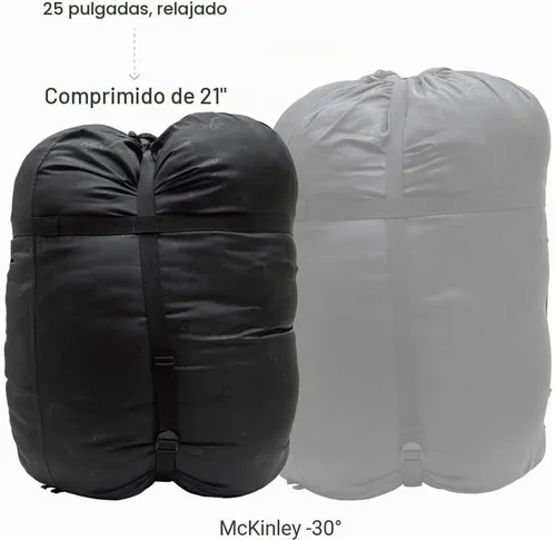 Vista 5 de Browning McKinley - Saco de dormir de 30° - Rectángulo con capucha aislado de gran tamaño fabricado con exterior Ripstop y forro de poliéster