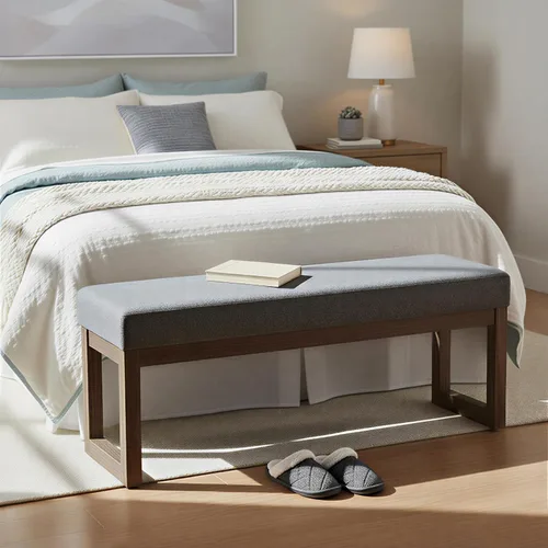Vista 13 de SIMPLIHOME Milltown - Reposapiés rectangular (26.0 in de ancho) contemporáneo