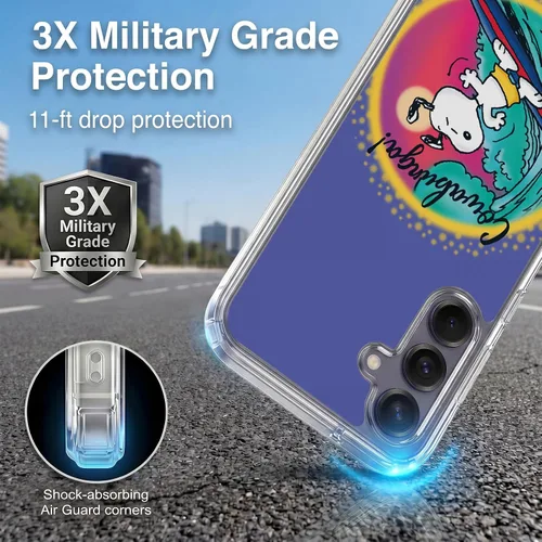 Vista 331 de Head Case Designs Officially Licensed Peanuts Beach Surf Snoopy Boardwalk Airbrush Gel Case [Military Grade Protection] Compatible with Google Pixel