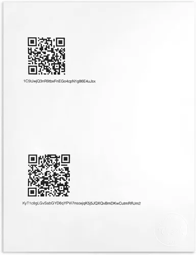 Vista 2 de Cartera criptográfica de papel sellado Cartera criptográfica de papel de almacenamiento en frío (2 unidades) Generación de llaves sin conexión, 2