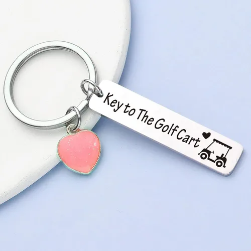 Vista 3 de ZNOSVEI Llavero para jugador de golf, regalo deportivo, para campo de golf, joyería, regalo para marido, llavero para abuelo, regalo para hermano
