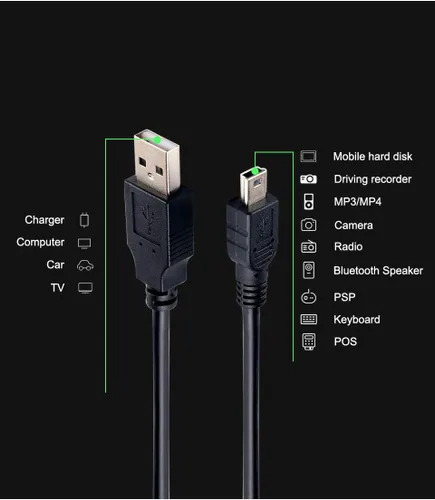 Vista 2 de Cable de alimentación Zumo 396 LMT-S, cable de datos Zumo 660 compatible con Garmin Zumo 220 350LM 390LM 395LM 396LMT-S 550 660 660LM 665 665LM