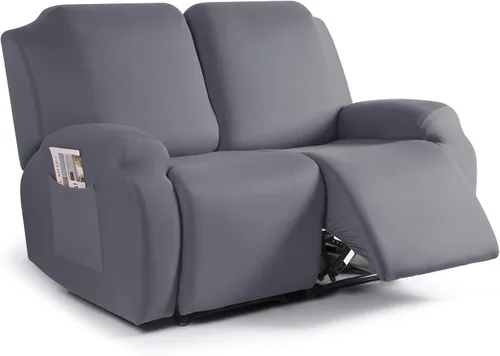 Vista 53 de TAOCOCO Fundas Elásticas para Sillones Reclinables de 3 Piezas Fundas Sólidas para Muebles Funda para Sillón Reclinable Fundas Deslizables