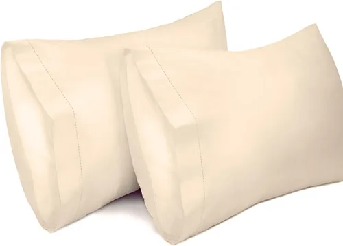 Vista 21 de Lirex Paquete de 2 fundas de almohada, 100% algodón, transpirables, 20" x 36" tamaño King estándar, color verde aguamarina