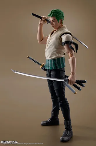 Vista 7 de TAMASHII NATIONS - Una serie de Netflix: One Piece - Figura de acción Roronoa Zoro S.H.Figuarts