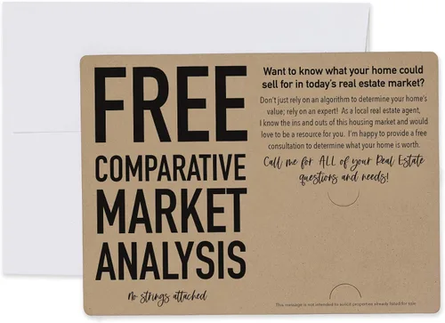Vista 2 de Set of "Comparative Market Analysis" Real Estate Mailer Envelopes Included M20-M003