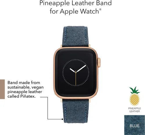 Vista 3 de WITHit Anne Klein - Correa de moda para Apple Watch Secure, cierre de hebilla ajustable de acero inoxidable, reemplazo de correa de Apple Watch, se