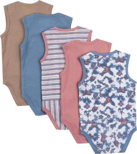 Vista 18 de Hanes Body unisex para bebé, Ultimate Flexy sin mangas para niños y niñas, paquete de 5