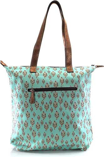 Vista 3 de ARIAT Cactus Cruiser Tote Turquesa