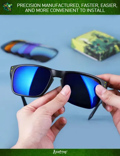 Vista 7 de Acefrog 4 pares de lentes polarizados de repuesto para gafas de sol Oakley Flak 2.0 XL OO9188, ajuste perfecto, inastillables, antiarañazos, paquete