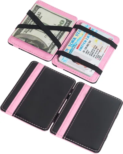 Vista 4 de CKLT Men's Fashion Magic Money Clip Leather Minimalistic Slim Wallet