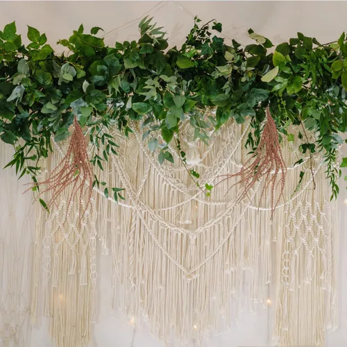 Vista 6 de NOLITOY Pasteles de arroz falsos colgantes para bodas, arreglos florales, decoraciones de fiesta, decoración de mesa