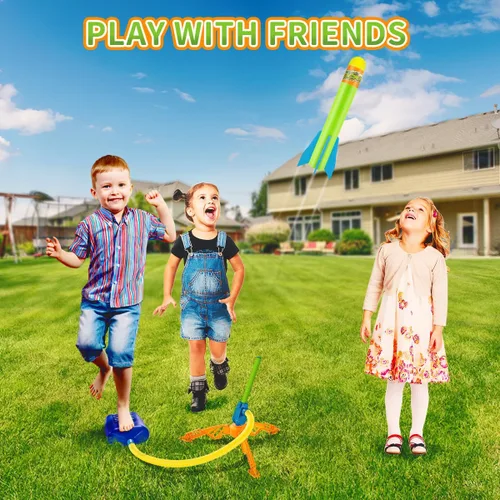 Vista 5 de Banvih Juguetes lanzacohetes para niños, juguetes para niños de 3 4 5 6 7 8 años en adelante, juegos de juguetes al aire libre, regalos