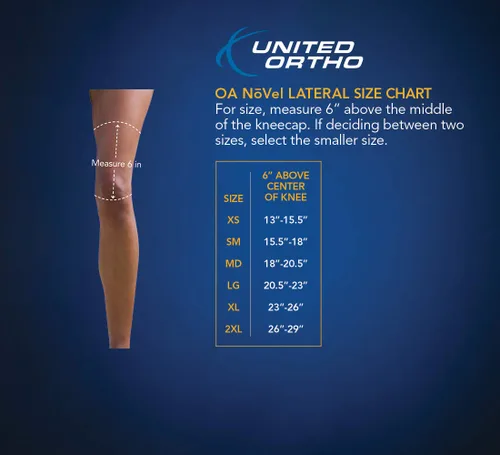 Vista 5 de United Ortho 301271-03 Rodillera para artrosis lateral, pierna derecha, talla S